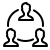 Icono circular con varias personas